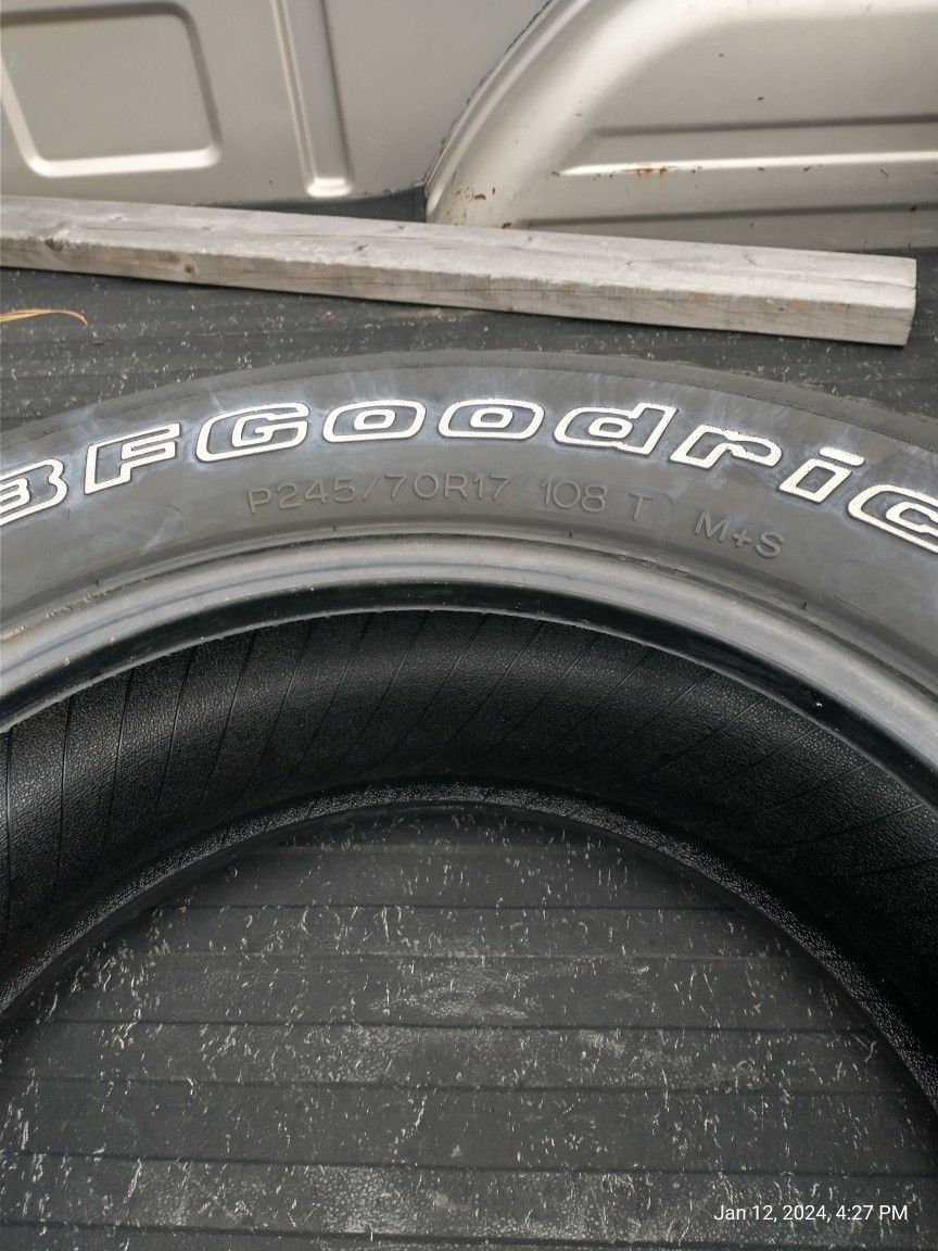 Used Tires Set Of 4 Matching For $25. 245/70/17