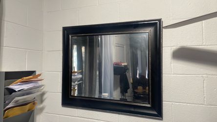 Black Framed Wall Mirror