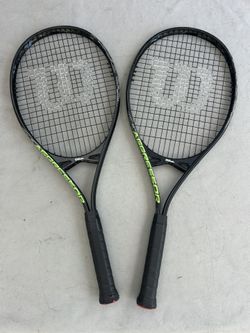 Pair of Wilson Aggressor Tennis Rackets 