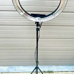 Neewer 19” Adjustable Ring Light, Stand & Carry Case