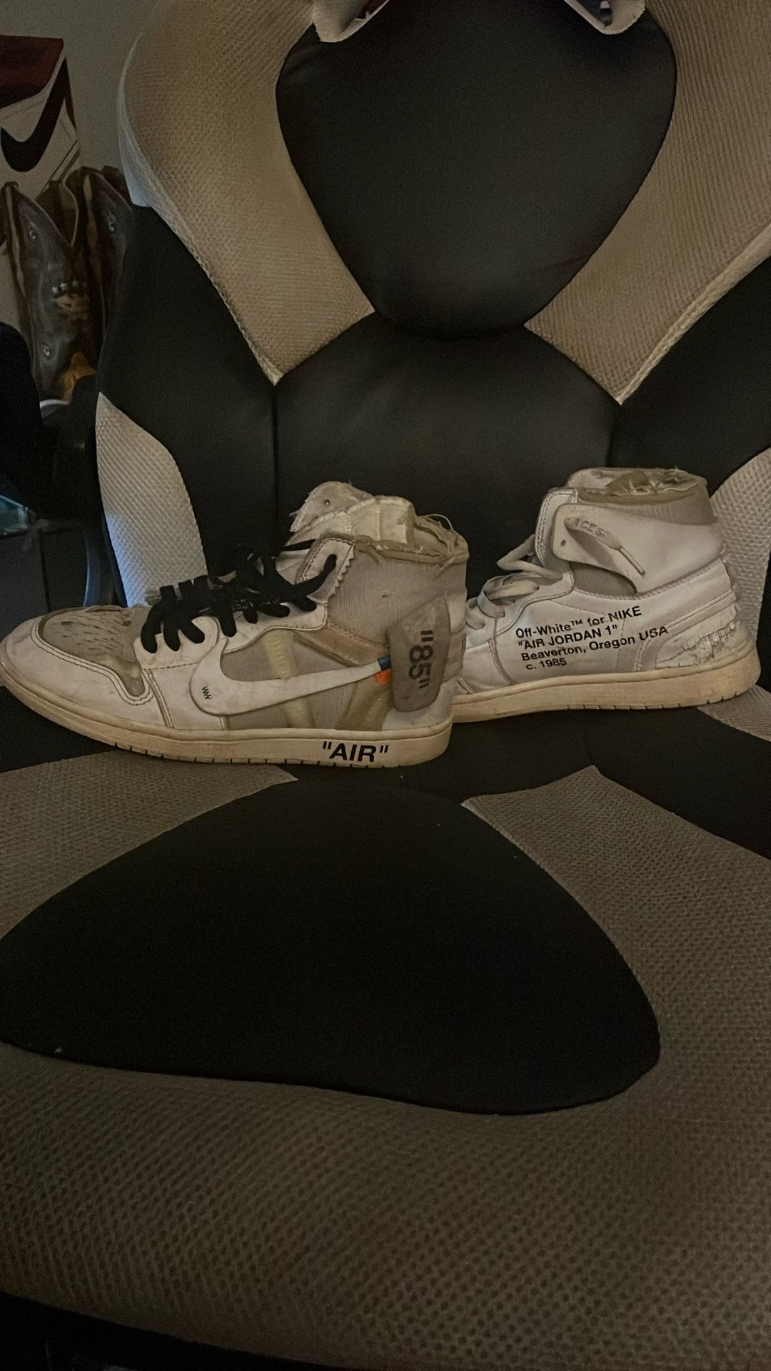 off white jordan 1 euros size 8.5