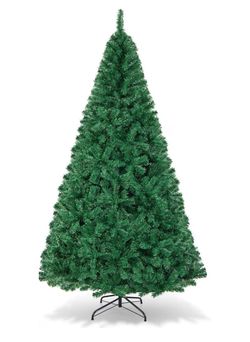 8Ft Artificial PVC Christmas Tree W/Stand Holiday Season Indoor Outdoor Green