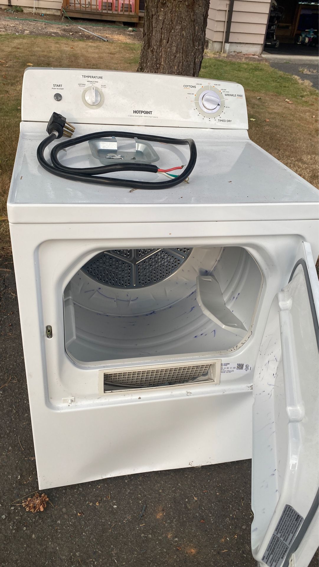 Good dryer (needs new starter switch)