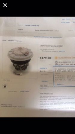 Dishwasher motor NEW