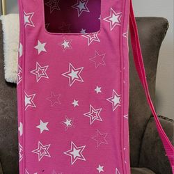 American Girl Doll Carrier Pink Star Travel Tote