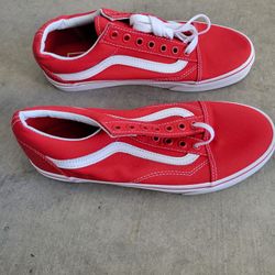 Vans New Red Size 6.5 Mens