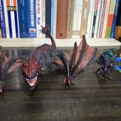 Schleich Winged Eldorado Dragon Fighter 8" Figure Red Orange Kids Toy Man Cave Game Dinosaurs 🦕