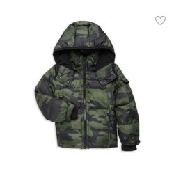 ZARA Little Boy's Camo Down Puffer Jacket