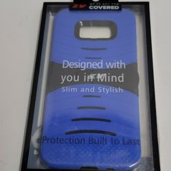ZV Case For Samsung Galaxy S8 Plus 360 Protection Blue-Black kickstand Slim.