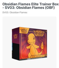 Unopened Obsidian Flames ETB
