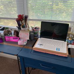 Converted Sewing Table (Desk) And Chair