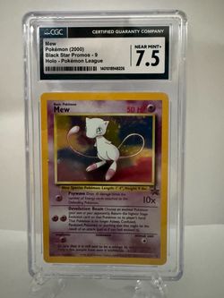 Mew #9 Holo CGC 7.5 – 2000 Pokémon Black Star Promo