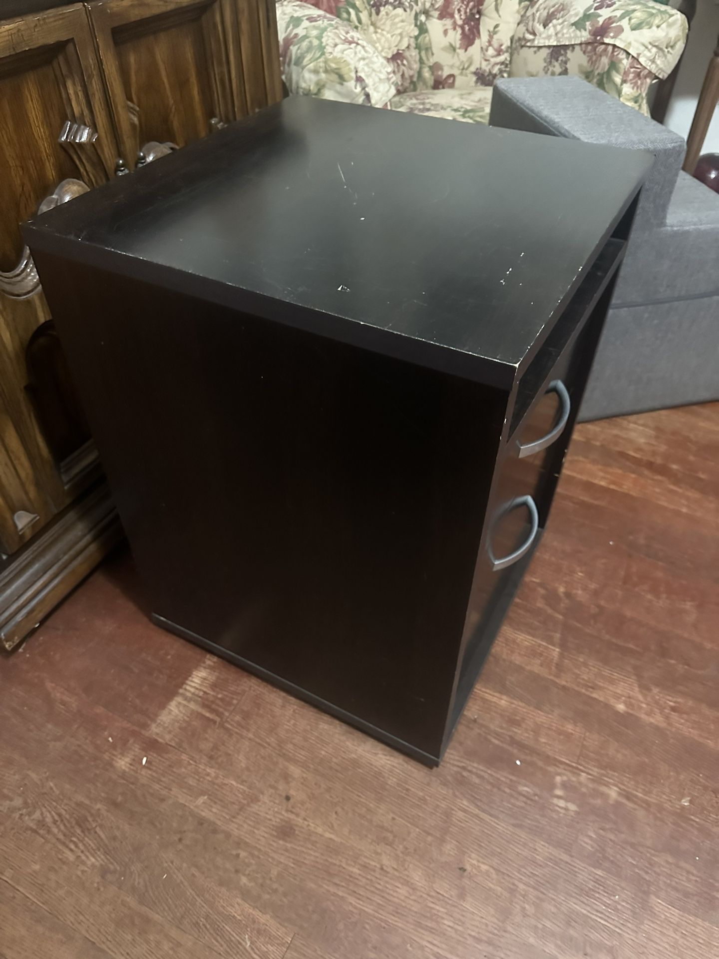 Wood File Cabinet With Storage -Price Reduced For Quick Sale