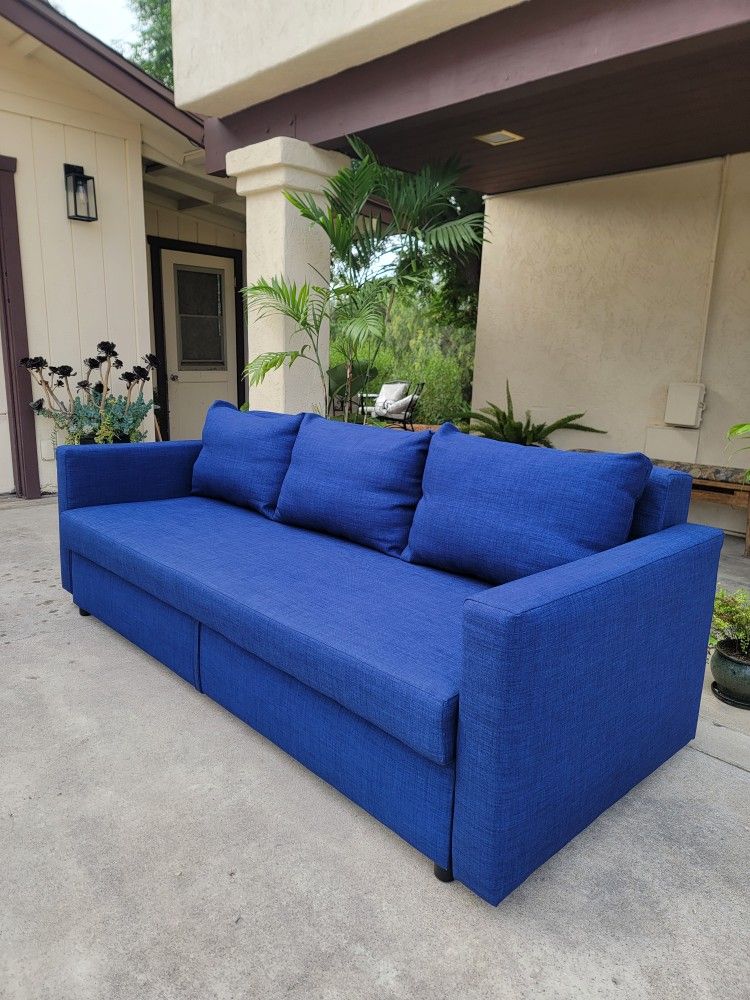 Ikea Friheten Blue Sofa Bed