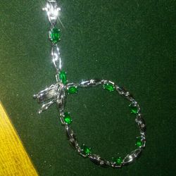 Emerald Bracelets Sterling silver