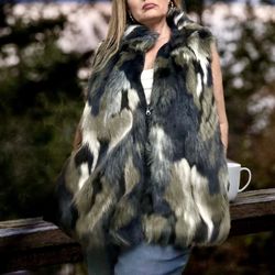 Faux Fur Vest By Paz Torras