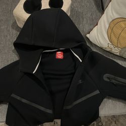 Nike Tech Fleece Hoodie Black Full Zip Medium