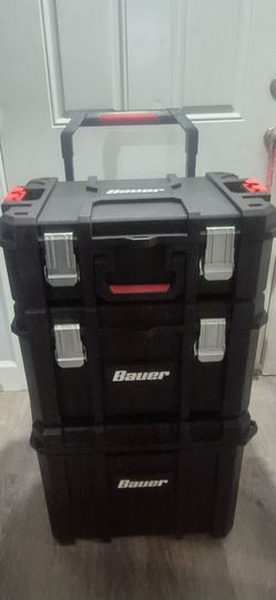 Bauer Modular Rolling 3-Box Toolbox Stack (Harbor Freight)
