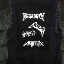 Matalica Black Jean Vest Large 