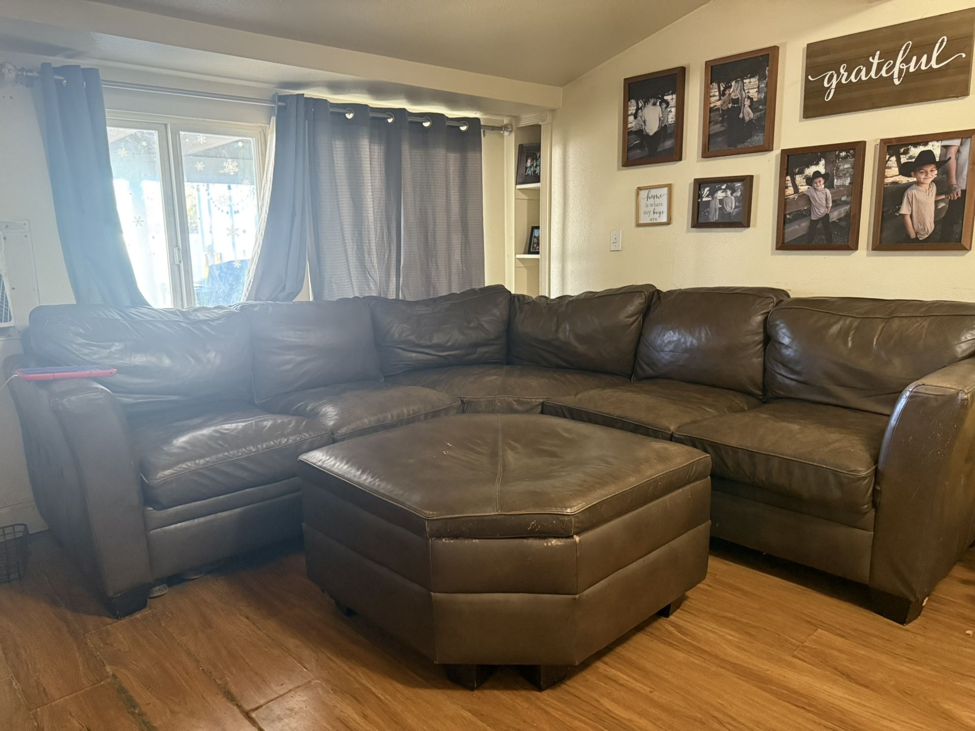 Leather Sectional