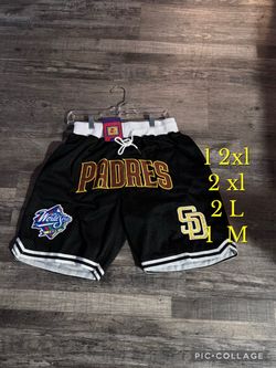 San Diego Padres Major League Baseball Men Black Shorts