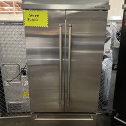 Kitchen Aid Stainless Steel 36 Width Built In Refrigerator