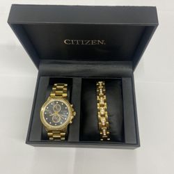 Citizen Men's Watch Boxed Set Nighthawk Chronograph FB3002-61E