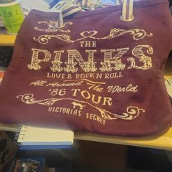 Victoria's Secret "The PINKS" LOVE & ROCK N ROLL TOTE BAG
