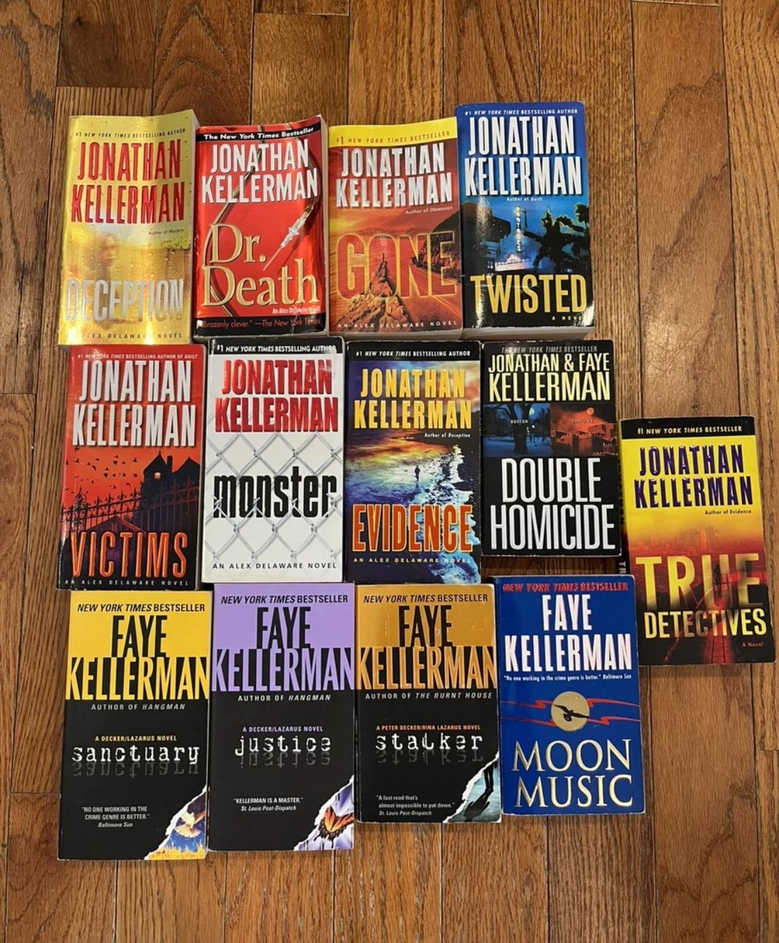 Jonathan Faye Kellerman Book Lot Alex Delaware Paperback Novel Random Titles 13