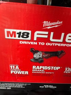 Milwaukee M18 FUEL 18V Lithium-lon Brushless Cordless 4-1/2 in./5 in. Grinder w/Paddle Switch (Tool-Only)