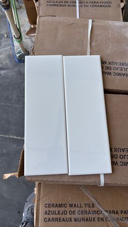 White subway tile