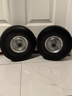 Tire, 10" Solid Wheels, 4.10-3.50-4ā . I have 2 $17 each