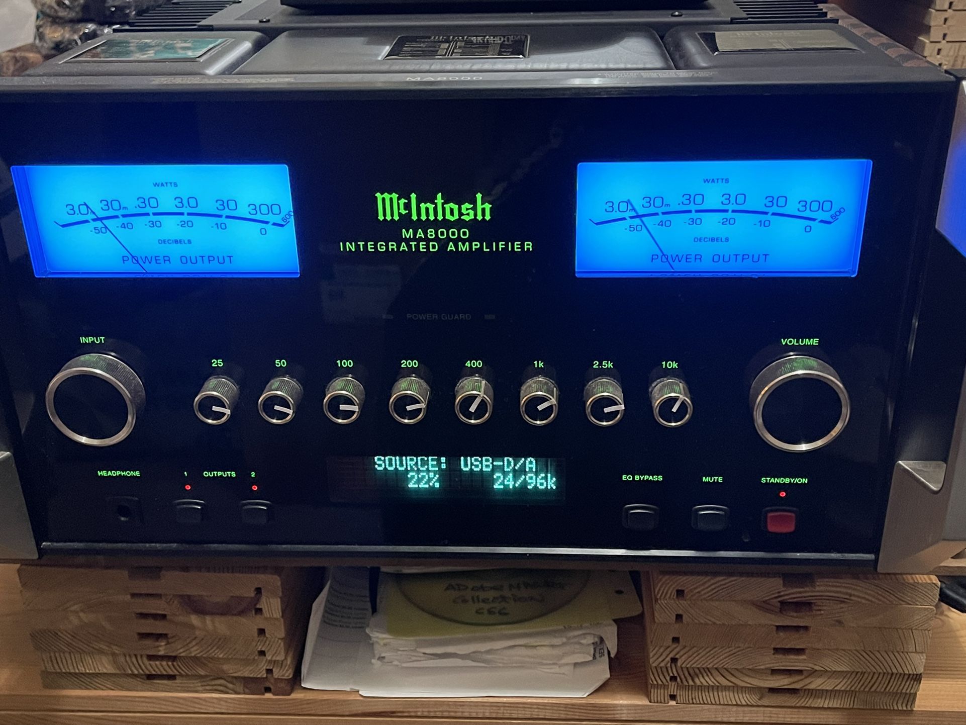 McIntosh MA8000 Integrated Amplifier w/ Digital Input Remote 