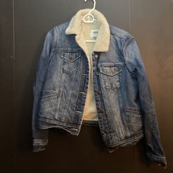 Old Navy Jean Jacket W/ Sherpa Lining