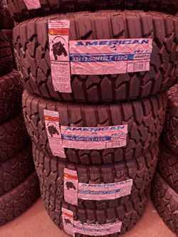 33x12.50-18 American tires , TENEMOS TODAS LAS MEDIDAS, TAMBIÉN LEVANTAMOS TORCAS