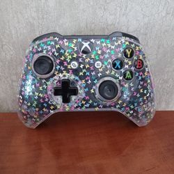 Xbox One Controller Cover Faceplate Custom Handpainted With Butterfly Glitter New