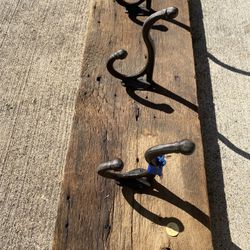 Rustic 3 hook Coat Rack