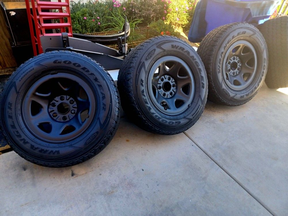 Rims Tires Fits 6 Lug Chevy GMC Toyota Nissan 