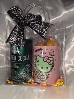 Halloween Hello Kitty Gift Set with Starbucks Hot Cocoa