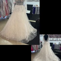 New With Tags Romantic Bridal Wedding Gown $800