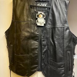 men's hwk motorcycle vest
