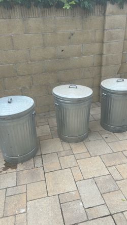 Metal Trash Cans