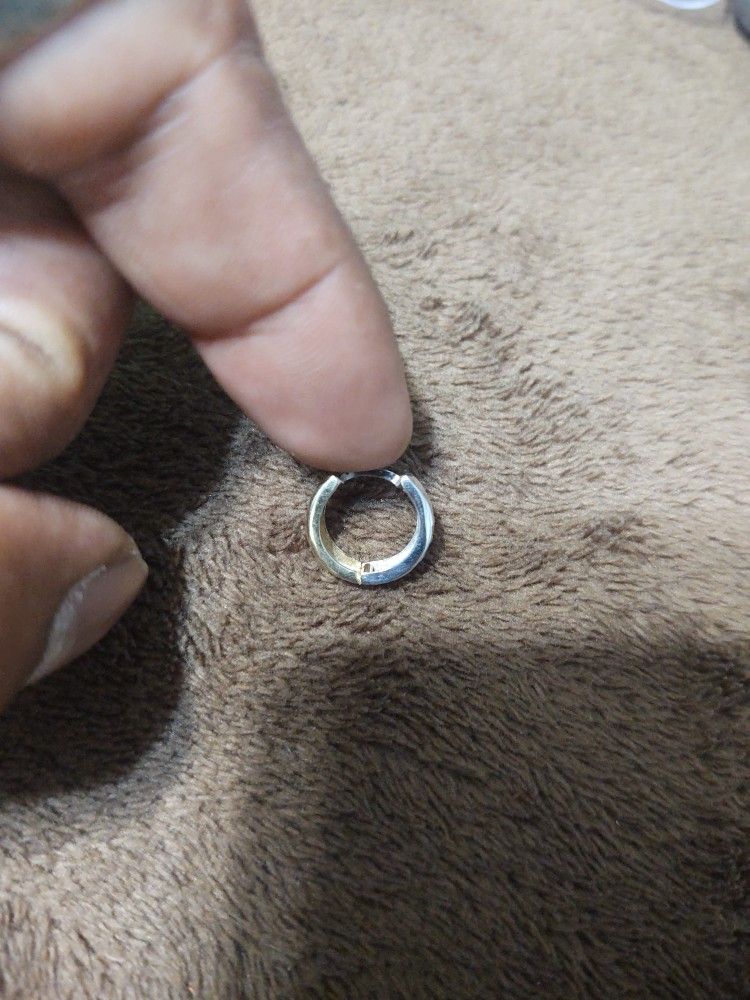 10k Yellow And White Gold Earing Just One Side,All Products : American Fashion Style Bags On Sale