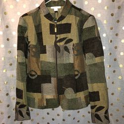 Dress Barn Size Small Full Zip Blazer Jacket 