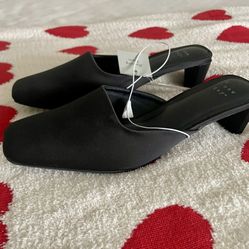 Women’s Square Toe Mule Heels