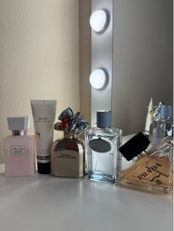 Prada,  Marc Jacob’s, Miss Dior parfum and lotion bundle