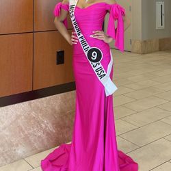 Fuchsia Dress Gown