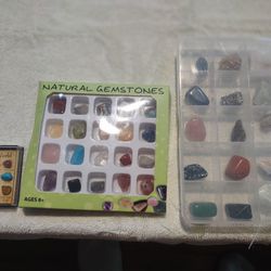 3 Sets Of Natural Gemstones (Semi Precious)