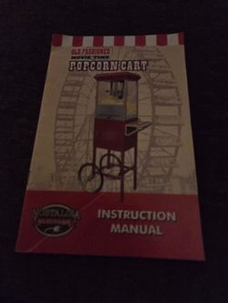 Old fashioned popcorn cart