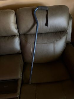 Blue walking cane